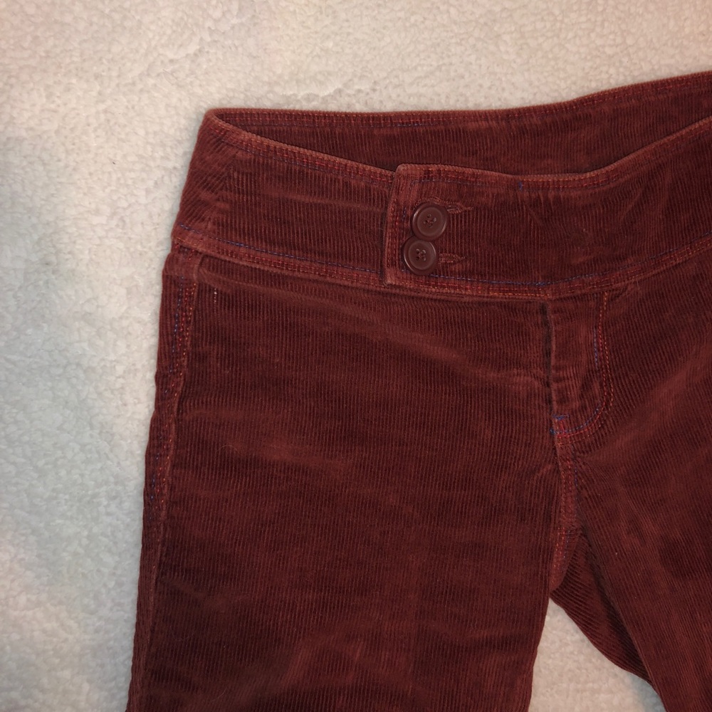 Burnt orange Corduroy straight leg pants